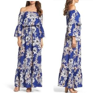 Eliza J 6P off the shoulder maxi dress